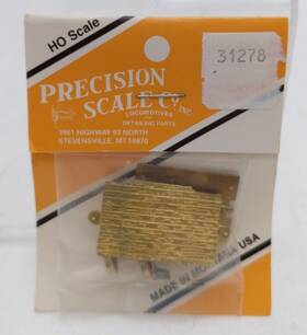 31278 Precision Scale Co. Company Ho Flat Car Kit Brass Part