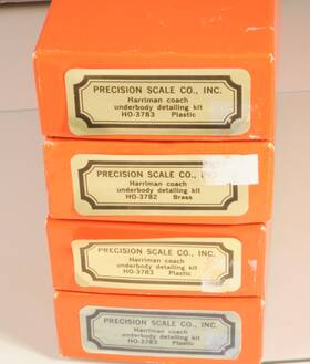 Ho-3782 Precision Scale Co. Inc. Lot Of 4 Psc Ho Harriman Coach Detailing Kits 2- 3782 Plastic 3783 Brass Ho-3782 Precision Scale Co. Inc. Lot Of 4 Psc Ho Harriman Coach Detailing Kits 2- 3782 Plastic 3783 Brass