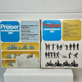 Preiser 041032163390 Vintage Ho Scale Figures Lot Police And Motorcyclists West Germany