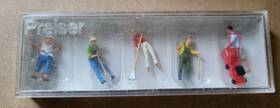 10462 Preiser 10463 Ho Scale People Gardening 5 Figures With Lawn Tools