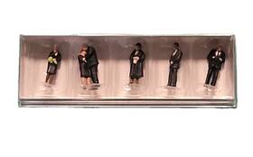 10521 Preiser 1/87 Ho Funeral Attendees Figures Vgc