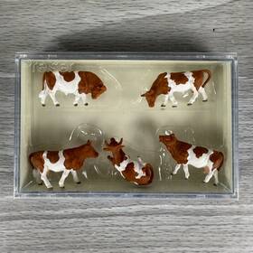 14155 Preiser Ho Scale Cows Animals Figures Train Layout Display 5 Brown 14155 Preiser Ho Scale Cows Animals Figures Train Layout Display 5 Brown