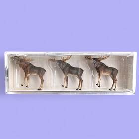 20393 Preiser Mini-figures Three Moose Ho Scale