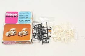 24679 Preiser Ho Hanomag R55 Circus Type Tractors White Kit