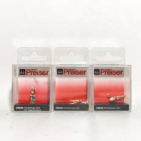 29026 Preiser 29027 Ho 1 87 Christmas Girl Set 29028 Hand Painted Figures