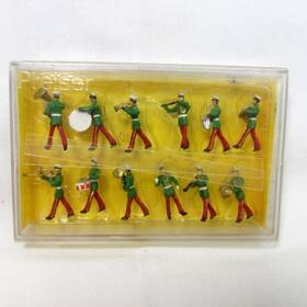 35688 Preiser Rare #0615 Ho 1/87 Scale Model Set Of 12 Marching Band Players Germany