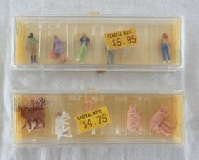 4162 Preiser Miniaturfiguren Minifigures Lot Of 2 Box 117 And Germany Vintage