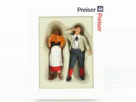 45108 Preiser G 1/22.5 Scale Waitress And Guest Figures 2-pack