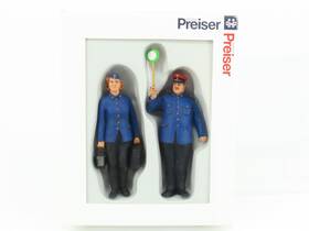 45117 Preiser G 1/22.5 Scale Dr German Railway Personnel 1939-45 Figures 2-pack