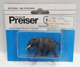 Preiser 620/621 Ho Scale Elephant Walking # 621 Model Railroad Layout Figure Moc Nos