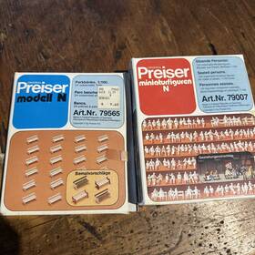 79009 Preiser N Scale Unpainted Kit # Seventy 70 Workers / Worker Figures