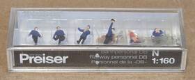79144 Preiser N 1 160 Scale Railway Personnel Db And 3 Other Figures
