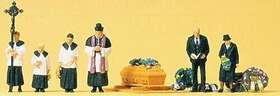 79194 Preiser Catholic Funeral - Model Railroad Figures N Scale #79194