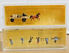 79216 Preiser Z 1/220 8602 Horse And Wagon 8512 Railroad Workers Older Models In Obox