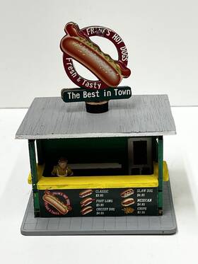 Ls-038 Proses Ls038 O Scale Franks Hot Dog Stand With Motorized Rotating Banner Built