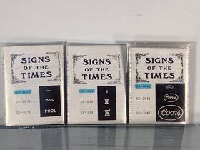 Ss-1341 Quality Products Co Signs Of The Times Lighted Bill-boards By Lot 3 Different