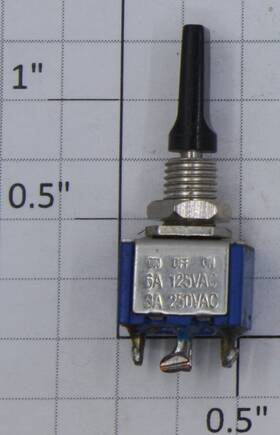 275-664 Radio Shack Dpdt Mini Center-off Lever Toggle Switch 6a At 125vac 10