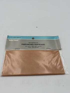 276-1395a Radio Shack Microminiature Prepunched Perfboard