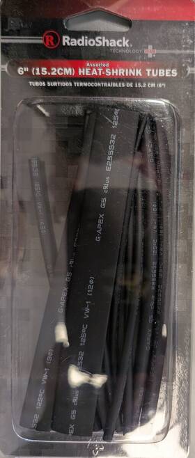 278-1627 Radio Shack Assorted 6 Inch Heat Shrink Tubes 278-1627 Radio Shack Assorted 6 Inch Heat Shrink Tubes