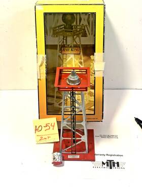 30-9033 Rail King By Mth #394 Red Operating Rotary Beacon In Box Needs Repair