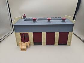 30-9098 Railking By Mth Freight Transfer Warehouse Beige And Black Ln Rail King Building