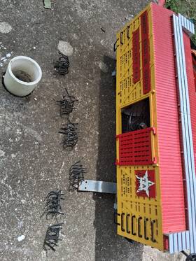 Wpx-000001 Republic Of The Wolf Pack Xanthera Model Scrap Metal Rr Wpx-000001#1 G Scale Custom Barbed Wire 6 Pk Salvage