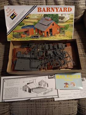 H-989 Revell Barnyard Kit Ho Scale- Used- Vintage-rare H-989 Revell Barnyard Kit Ho Scale- Used- Vintage-rare