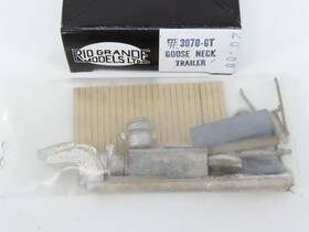 3070-gt Rio Grande Models Ho 1/87 Scale Ltd. Kit Goose Neck Trailer