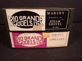 M538 Rio Grande Models 2 Kits Ho Hon3 Jordan Spreader Marion Steam Shovel Excellent