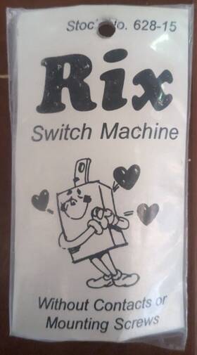628-15 Rix - Twin Coil Switch Machine No Contacts Or Mounting Screws #628-15 New