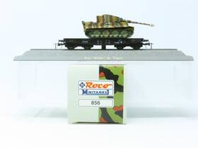 Roco 005033008567 856 Minitanks Drg Flat Car Wwii Military Ssy Tiger Tank Ln/box
