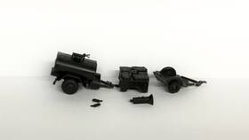 Z-149 Roco Z-149/50.39 Ho Model Miniatures Minitanks Z149/50.39 Water And Mess Trailers No Package