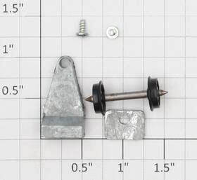 26160 Roundhouse Ho 2-wheel Prairie Lead/pilot Truck Assembly