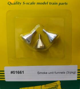 01661 S-helper The Showcase Line Smoke Unit Funnels Metal Part Pack Of 3