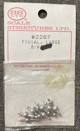 2287 Scale Structures Ho #2287 Finial Large 2287 Scale Structures Ho #2287 Finial Large