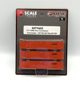 Sxt11652 Scale Trains N Schneider Cmic 53ft Dry Container Pack Of 3