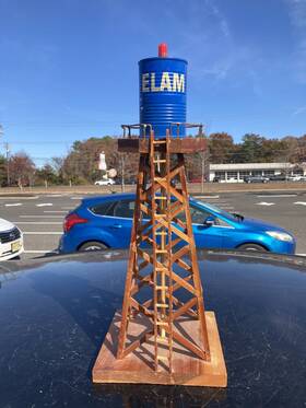 Scenery Sheets 725488647072 O Scale Custom Wooden Oil Derrick Model Stick Built 16 Inch Tall Exc
