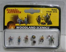 A2138 Scenic Accents Woodland Scenics N Scale #a2138 Hobo Figures 5 People 2
