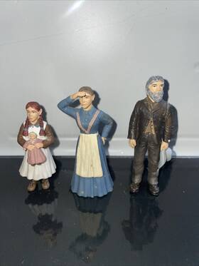G0914 Schleich 70311 Wild West Settler Father Figurine Lot Of 3 Lz