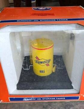 6-16852 Sunoco O 1/48 Scale Lionel Yellow Cylindrical Oil Storage Tank
