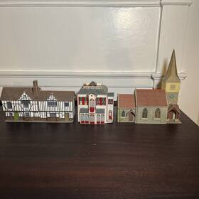 Superquick 639340000298 Lot 3 Country Church Cottage House Die Cut Oo/ho Gauge 1 76 Scale Superquick 639340000298 Lot 3 Country Church Cottage House Die Cut Oo/ho Gauge 1 76 Scale
