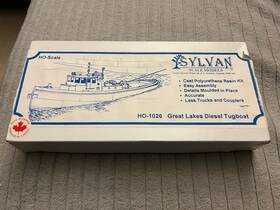 Ho-1026 Sylvan Scale Models Ho Great Lakes Diesel Tug Boat Kit Unassembled