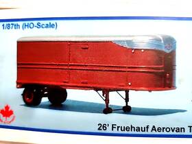 T-006 Sylvan Scale Models Ho 1 87 # T-006- 26ftfruehauf Aero Van Trailer With Side Doors Kit Undec T-006 Sylvan Scale Models Ho 1 87 # T-006- 26ftfruehauf Aero Van Trailer With Side Doors Kit Undec