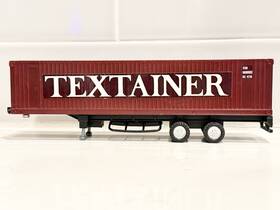Texu9600001 Textainer Ho Scale Container Trailer 1 87 Plastic Brown White Black