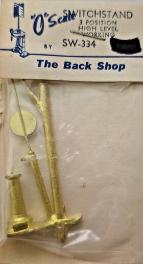 Sw-334 The Back Shop O Scale Working Switchstand 3 Position High Level Nos