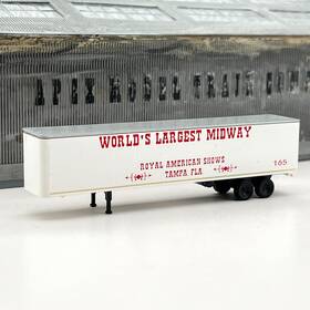 9799p The Freight Yard Premiere Editions N Scale Royal American Shows Cargo Dry Box Trailer 165