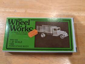 Ww-103 The Wheel Works Ho - 1934 Ford Stake Body Truck 1 87 Scale. Unassembled