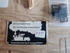 Ho-122 Thomas A. Yorke Kit #ho-122 Cook House Ho Scale Plaster Logging Camp