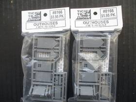 8166 Tichy Train Group Lot Of 2 - #8166 Outhouse 3/pkg Ho Scale Kit 8166 Tichy Train Group Lot Of 2 - #8166 Outhouse 3/pkg Ho Scale Kit