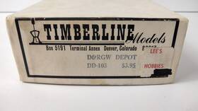 Dd-103 Timberline Ho Scale Kit #dd-103 D&rgw Depot Wood Craftsman Train